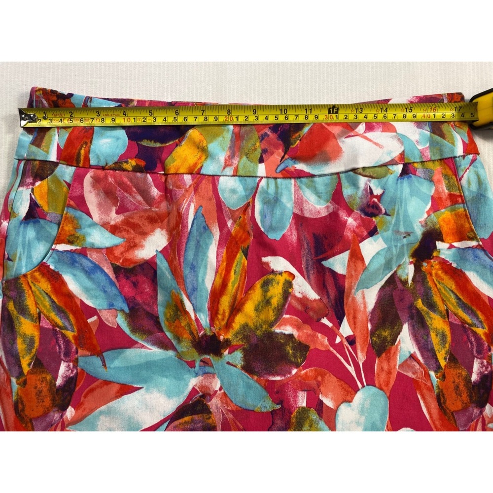 Zac & Rachel Tropical Floral Skort Sz 12 Resort Vacation Coastal Chic - Picture 6 of 8